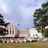 Vue of the Palais des Nations in Geneva for the 75th anniversary of the UN