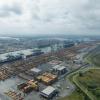 Belgium top view container terminal_S