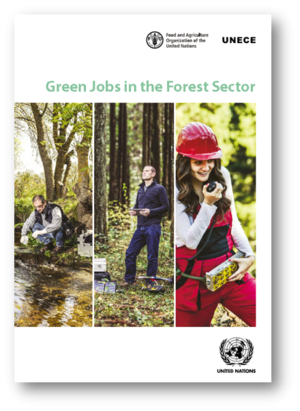 cover of publication on Green Jobs