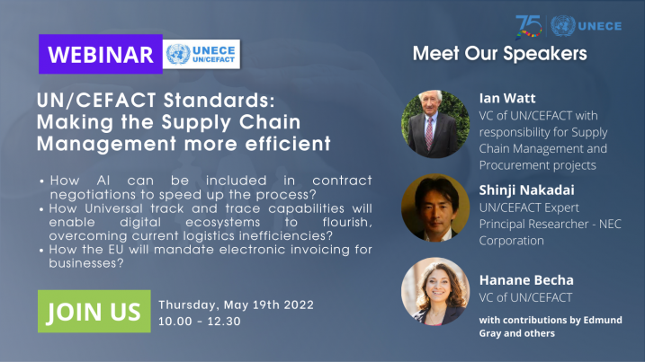 38th UN/CEFACT Forum: UN/CEFACT Standards - Making the Supply Chain Management more efficient