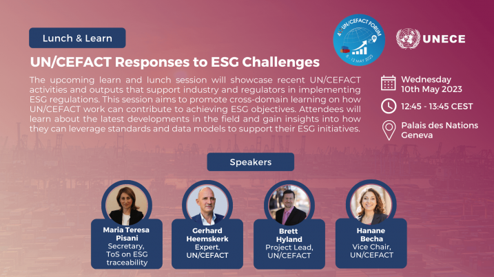 40th UN/CEFACT Forum: Lunch and Learn - How to Respond to ESG Challenges