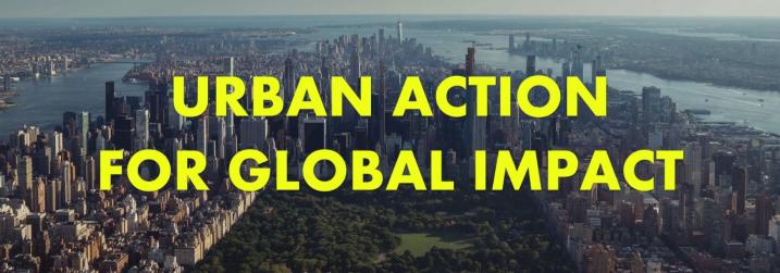 "Urban action for global impact" on NYC landscape