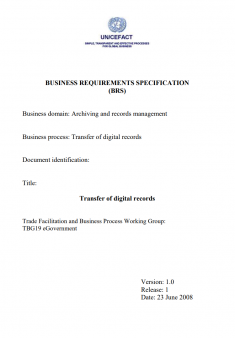 Transfer of Digital Records