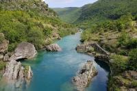 Scenery of water in Albania or Montenegro