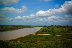 Volta River in Ghana