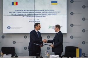signing of the Ukraine-Romania bilateral agreement on the implementation of the Espoo Convention