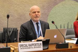 Special Rapporteur on Environmental Defenders under the Aarhus Conventoin, Michel Forst
