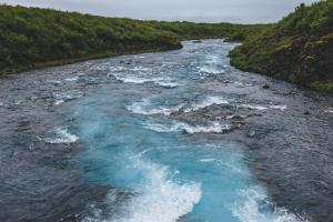 Bruara River Iceland.